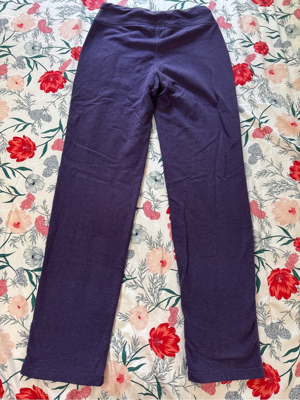 Eddie Bauer Women’s Lounge Pants Purple with White Wide Drawstring Size Small - Picture 5 of 5